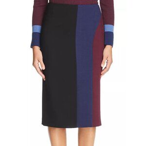 NWT!  Boss by Hugo Boss Velivia Color Block Midi Slimming Classic Pencil Skirt